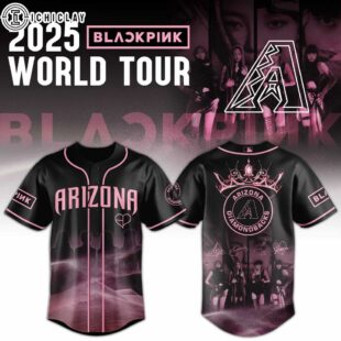 Arizona Diamondbacks MLB x Black Pink World Tour Baseball Jersey For Fans