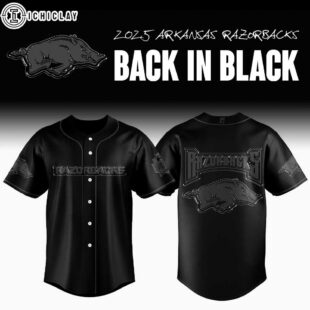 Arkansas Razorbacks Baseball MLB Back In Black Baseball Jersey For Fans