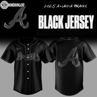 Atlanta Braves MLB Back In Black Baseball Jersey For Fans