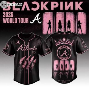 Atlanta Braves MLB x Black Pink Deadline World Tour Baseball Jersey For Fans