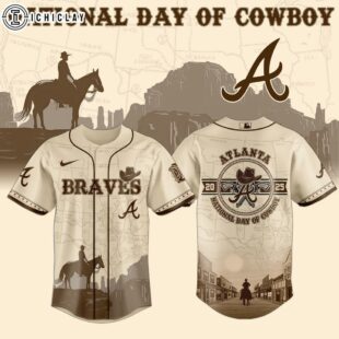 Atlanta Braves MLB x National Day Of Cowboy Baseball Jersey For Fans