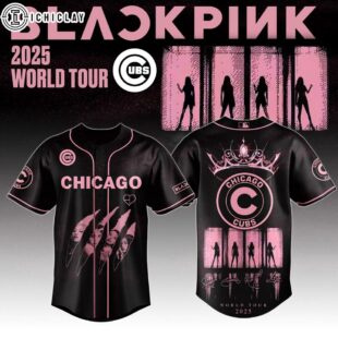 Chicago Cubs MLB x Black Pink Deadline World Tour Baseball Jersey For Fans