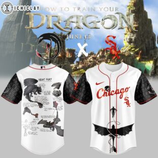 Chicago White Sox MLB x How to Train Your Dragon Baseball Jersey For Fans