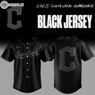 Cleveland Guardians MLB Back In Black Baseball Jersey For Fans