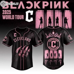Cleveland Guardians MLB x Black Pink Deadline World Tour Baseball Jersey For Fans