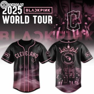Cleveland Guardians MLB x Black Pink World Tour Baseball Jersey For Fans