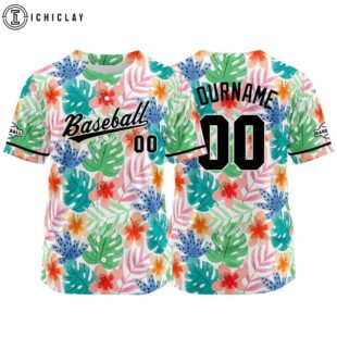 Custom Name And Number Green-Red-Blue Baseball Jersey Shirts