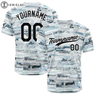 Custom Name And Number Mottled Wall Baseball Jersey Shirts