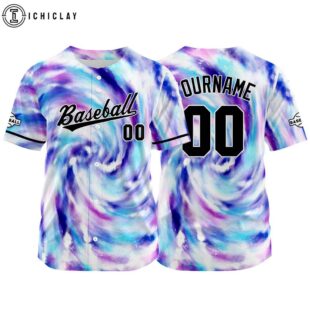 Custom Name And Number Purple-Blue Color Baseball Jersey Shirts