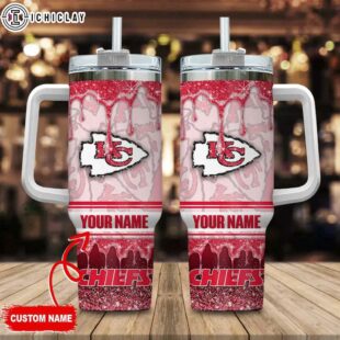 Custom Name Kansas City Chiefs NFL Tumbler 40Oz Handle For Fans