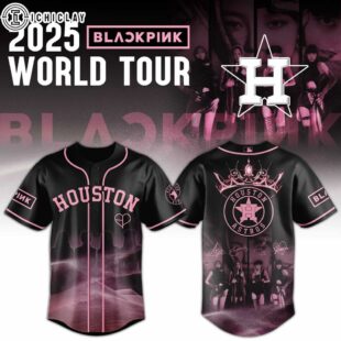 Houston Astros MLB x Black Pink World Tour Baseball Jersey For Fans