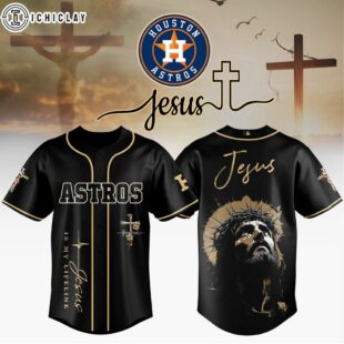 Houston Astros MLB x Jesus Baseball Jersey For Fans