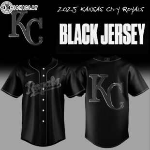 Kansas City Royals MLB Back In Black Baseball Jersey For Fans