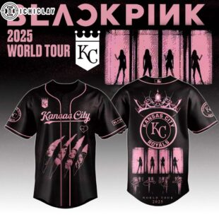 Kansas City Royals MLB x Black Pink Deadline World Tour Baseball Jersey For Fans