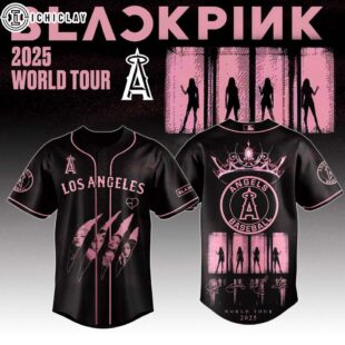 Los Angeles Angels MLB x Black Pink Deadline World Tour Baseball Jersey For Fans