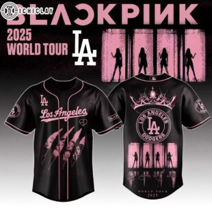 Los Angeles Dodgers MLB x Black Pink Deadline World Tour Baseball Jersey For Fans