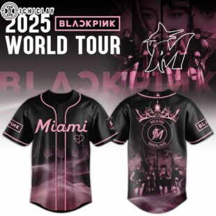 Miami Marlins MLB x Black Pink World Tour Baseball Jersey For Fans