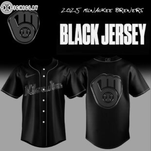Milwaukee Brewers MLB Back In Black Baseball Jersey For Fans