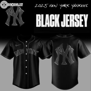 New York Yankees MLB Back In Black Baseball Jersey For Fans