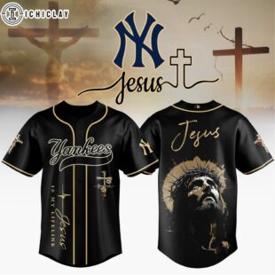 New York Yankees MLB x Jesus Baseball Jersey For Fans