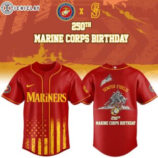 Seattle Mariners MLB x 250 U.S. ARMY Baseball Jersey Shirt