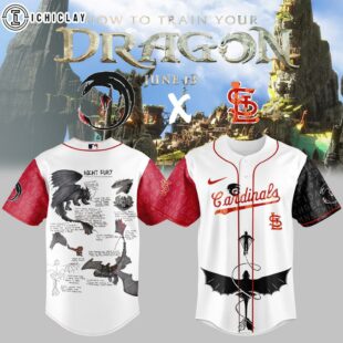 St. Louis Cardinals MLB x How to Train Your Dragon Baseball Jersey For Fans