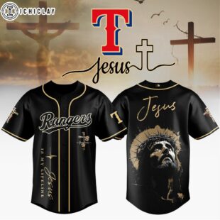 Texas Rangers MLB x Jesus Baseball Jersey For Fans