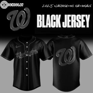 Washington Nationals MLB Back In Black Baseball Jersey For Fans