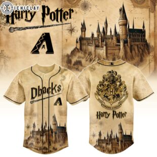 Arizona Diamondbacks MLB x Harry Potter Hogwarts Baseball Jersey Shirt