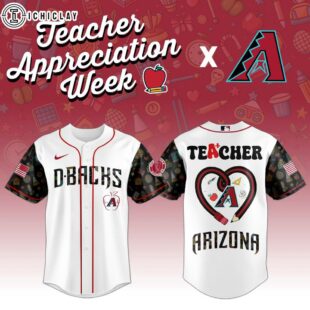 Arizona Diamondbacks MLB X Teacher Appreciation Week Baseball Jersey Shirt