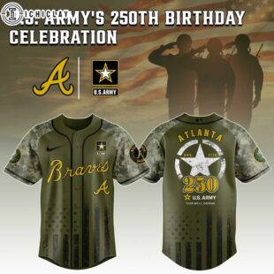 Atlanta Braves MLB x 250 U.S. ARMY Baseball Jersey For Fans