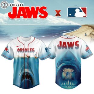 Baltimore Orioles MLB x JAWS Baseball Jersey Shirt For Fans