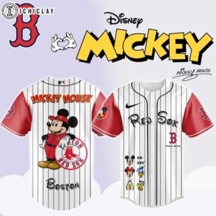 Boston Red Sox MLB x Mickey Mouse And Friends Baseball Jersey Shirt