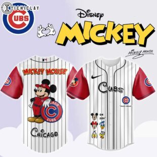 Chicago Cubs MLB x Mickey Mouse And Friends Baseball Jersey Shirt