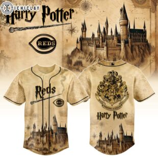 Cincinnati Reds MLB x Harry Potter Hogwarts Baseball Jersey Shirt