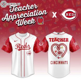 Cincinnati Reds MLB X Teacher Appreciation Week Baseball Jersey Shirt