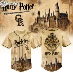 Colorado Rockies MLB x Harry Potter Hogwarts Baseball Jersey Shirt