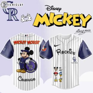 Colorado Rockies MLB x Mickey Mouse And Friends Baseball Jersey Shirt