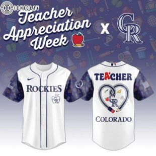 Colorado Rockies MLB X Teacher Appreciation Week Baseball Jersey Shirt