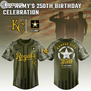 Kansas City Royals MLB x 250 U.S. ARMY Baseball Jersey For Fans