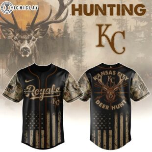 Kansas City Royals MLB x Deer Hunting Baseball Jersey Shirt