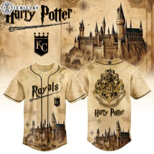 Kansas City Royals MLB x Harry Potter Hogwarts Baseball Jersey Shirt