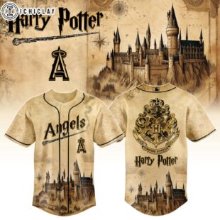 Los Angeles Angels MLB x Harry Potter Hogwarts Baseball Jersey Shirt