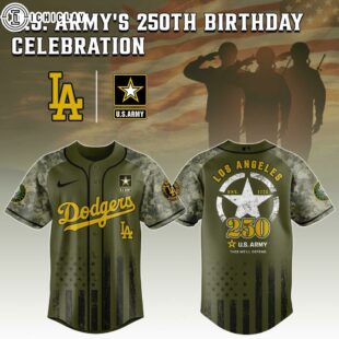 Los Angeles Dodgers MLB x 250 U.S. ARMY Baseball Jersey For Fans