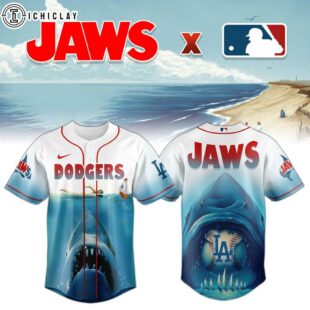 Los Angeles Dodgers MLB x JAWS Baseball Jersey Shirt For Fans