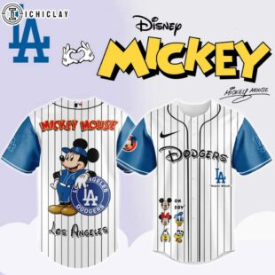 Los Angeles Dodgers MLB x Mickey Mouse And Friends Baseball Jersey Shirt