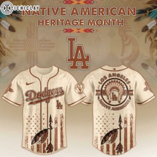Los Angeles Dodgers MLB x Native American Heritage Month Baseball Jersey Shirt For Fans