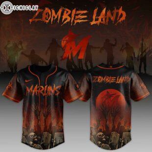 Miami Marlins MLB x Zombie Land Baseball Jersey For Fans