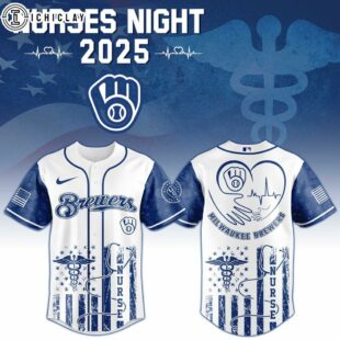 Milwaukee Brewers MLB x Nurses Baseball Jersey Shirt