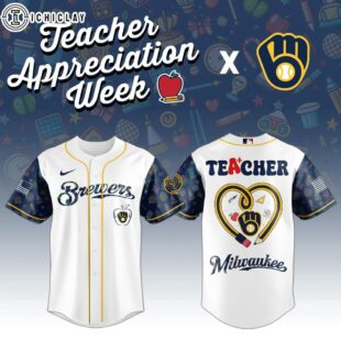 Milwaukee Brewers MLB X Teacher Appreciation Week Baseball Jersey Shirt